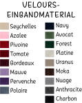 Velours Einbandmaterial